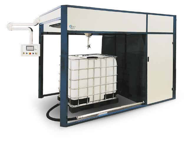 Serie TW lavatrici industriali per contenitori IBC 1000 litri cisterne e serbatoi automatiche